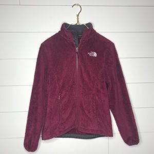 BURGUNDY NORTH FACE JACKET